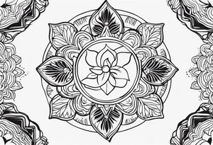 design a karma tatoo but not very detailed tattoo idea