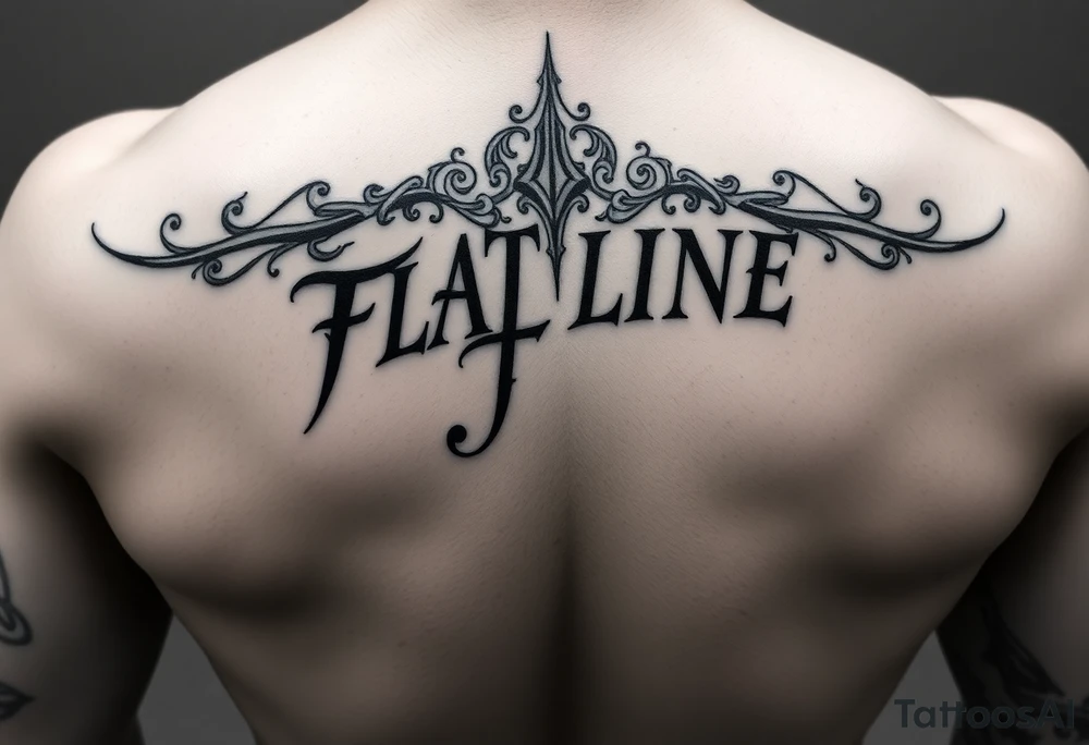 Flatline tattoo with any design around it and the letters, JQ inserted in the tattoo small to go on your forearm tattoo idea