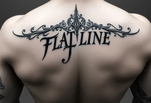 Flatline tattoo with any design around it and the letters, JQ inserted in the tattoo small to go on your forearm tattoo idea