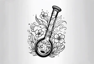 A pretty bong tattoo idea