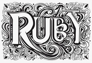 R u b y  🐾 tattoo idea