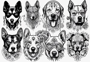 dog hallucinating tattoo idea
