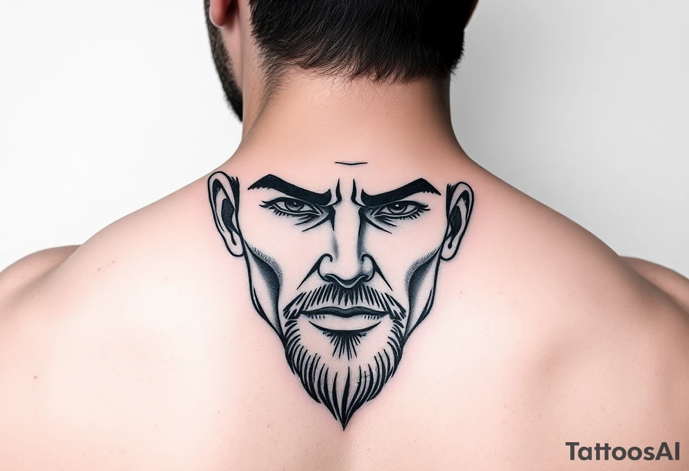 summer face tattoo idea
