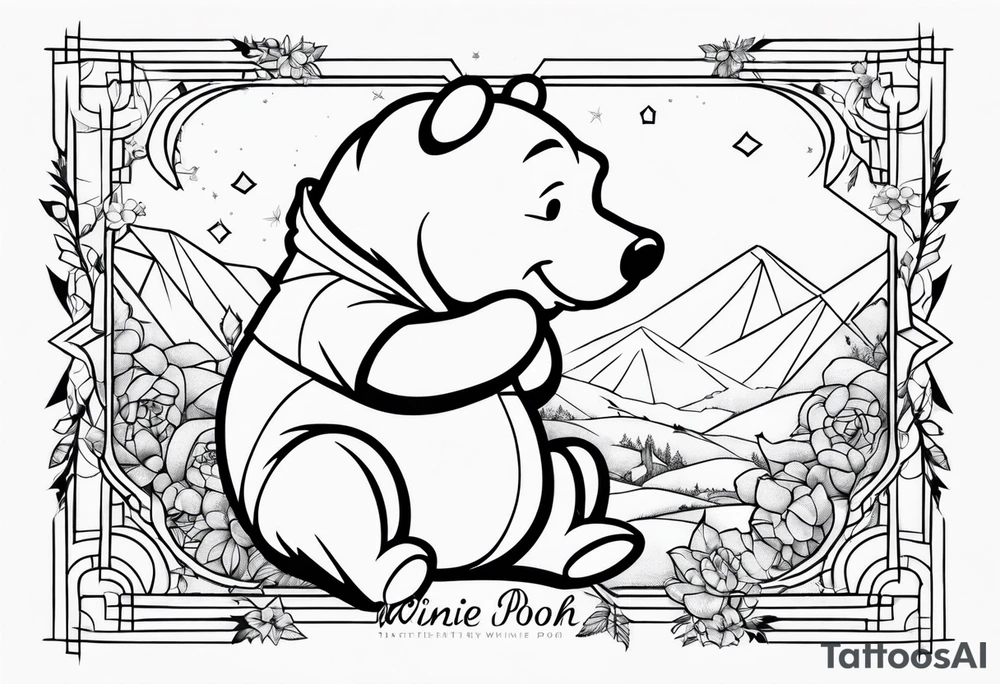 winnie the pooh tattoo idea
