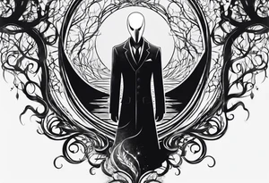 Slender man creepy tattoo idea