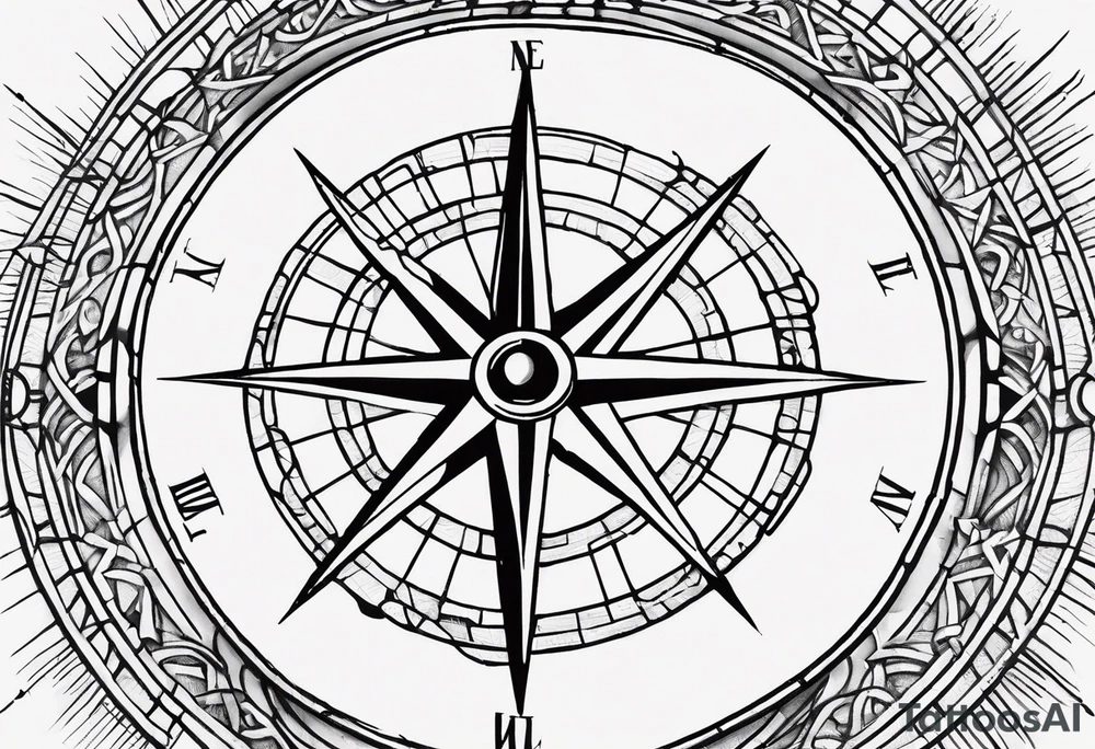 the word on a grid with a small compass compass tattoo idea the word on a grid with a small compass compass tattoo idea