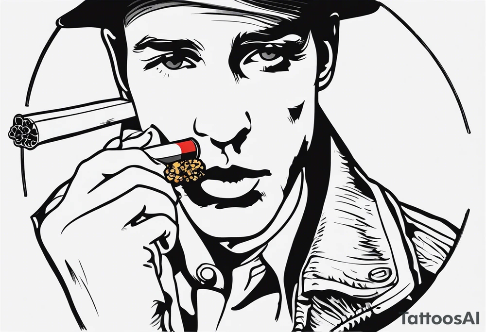 marlboro cigarettes simple tattoo idea