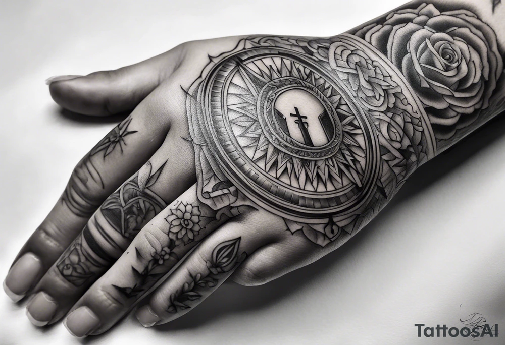 Religious hand tattoos tattoo idea