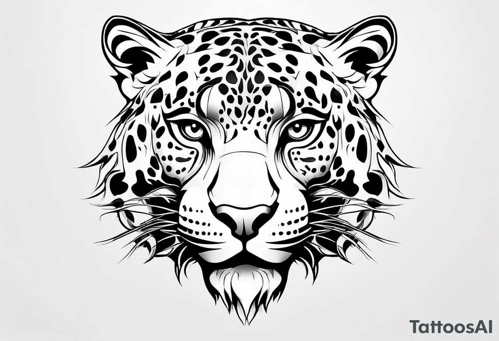 Jaguar head tattoo idea