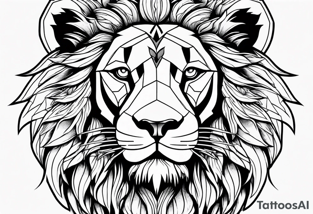 Jamaican lion tattoo idea
