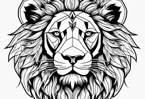 Jamaican lion tattoo idea
