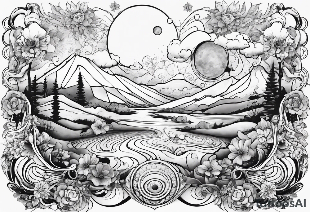 Cosmos tattoo idea