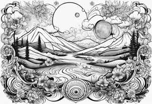 Cosmos tattoo idea