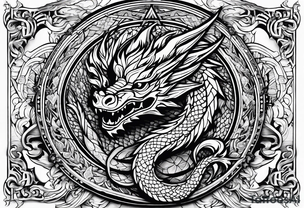 aztech dragon tattoo idea