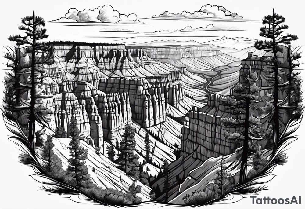 Bryce canyon national park tattoo idea