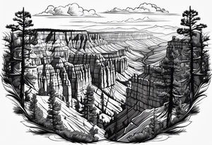Bryce canyon national park tattoo idea