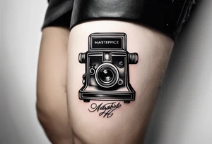 polaroid film tattoo idea