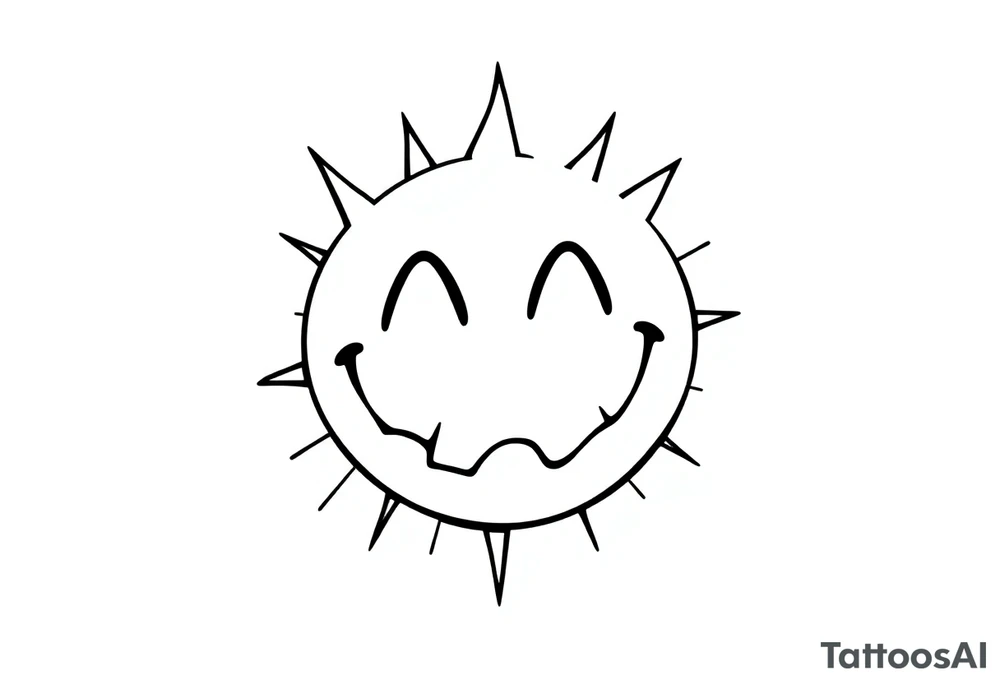 Acid house smiley tattoo idea