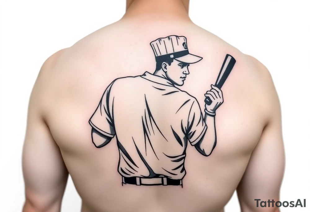 Baseball umpire wearing a chef outfit arm tattoo tattoo idea