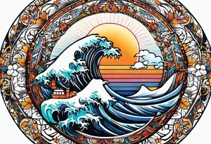 sunlight tattoo idea