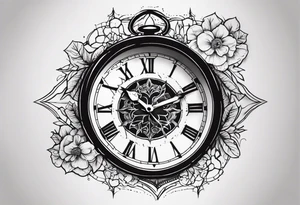 Clock thats cracked tattoo idea
