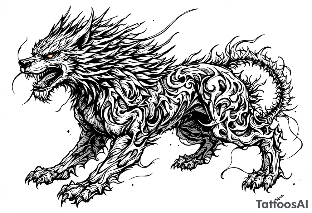 Foo dog tattoo idea