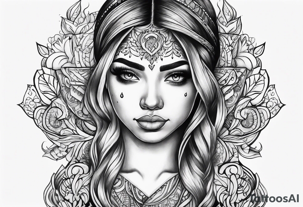 Happy sad tattoo idea