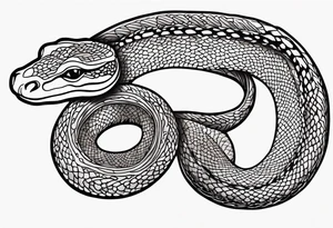 burmese python tattoo idea