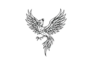 Phoenix rising tattoo idea
