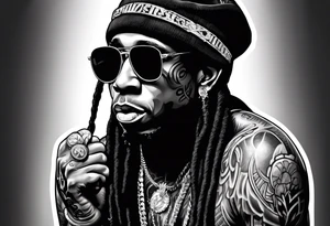 Image of lil Wayne tattoo idea