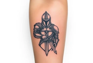 realistic
knight detailed tattoo idea