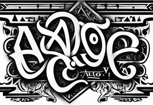 A banner that reads AO..BUSHWICK tattoo idea