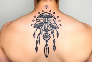 Mushrooms dreamcatcher
Stars tattoo idea