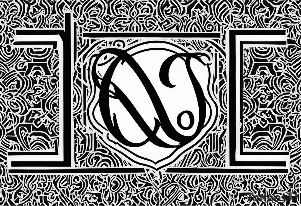 Initials NCA with date 9-15-16 tattoo idea