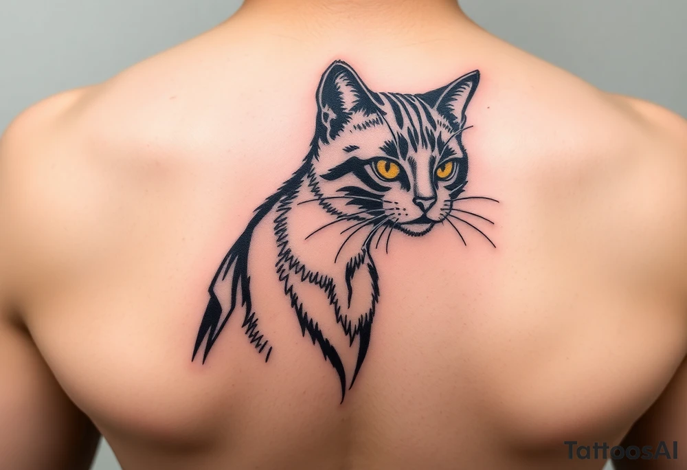 Black Cat tattoo idea