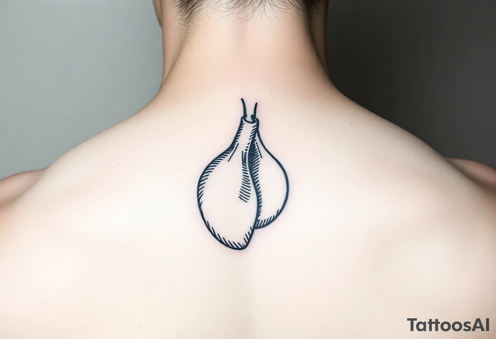 line drawing of penis tattoo idea