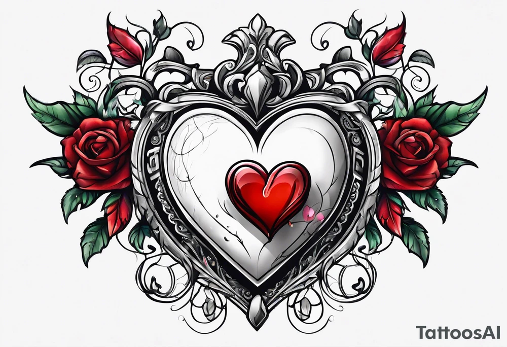 Healed heart tattoo idea