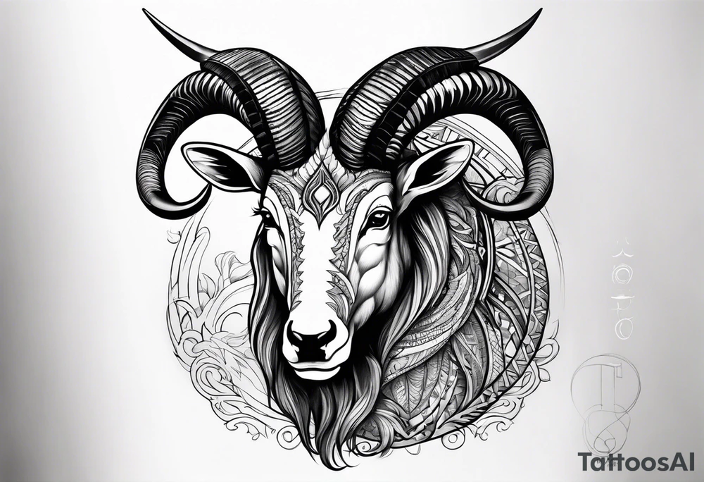 Men Capricorn tattoo tattoo idea