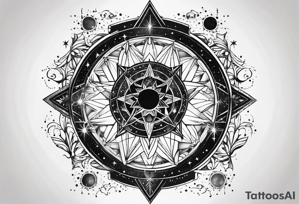 Gemini star constellation tattoo idea
