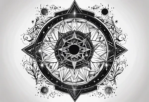 Gemini star constellation tattoo idea