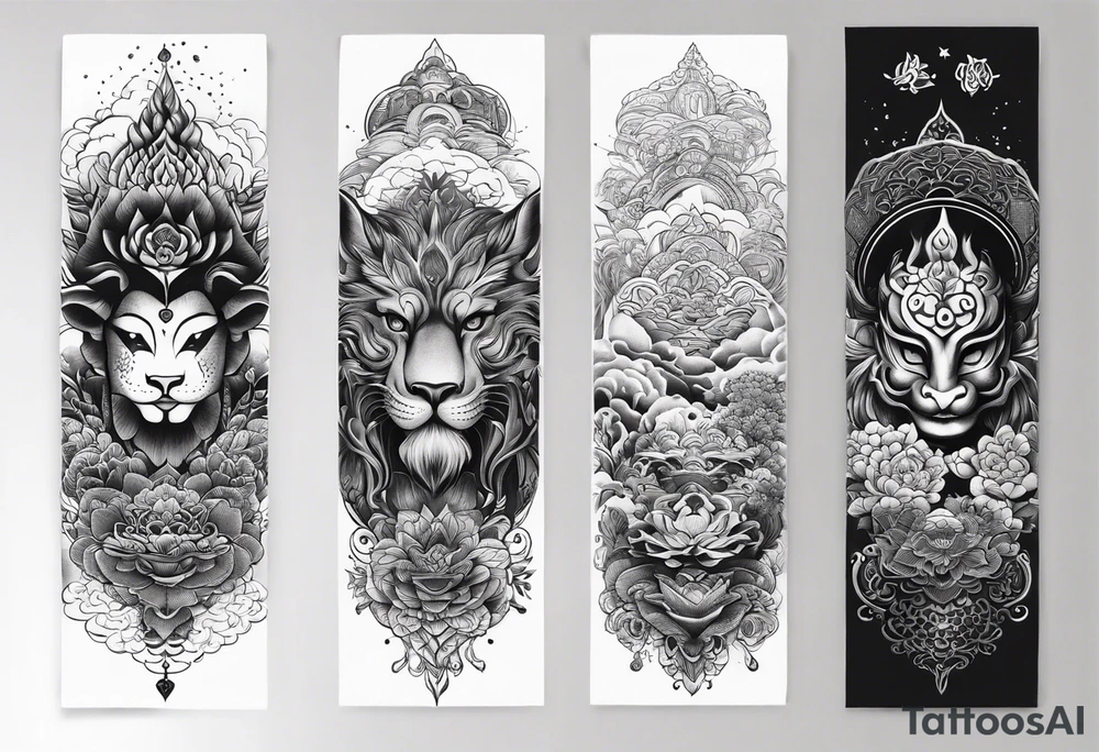 Reincarnation long forearm tattoo tattoo idea