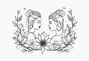 small pair tattoo idea