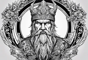 odin zeus tattoo idea