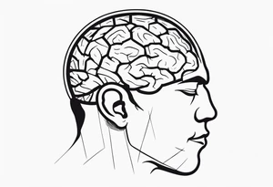 Atlas carrying a brain tattoo idea
