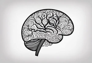 ADHD brain tattoo idea