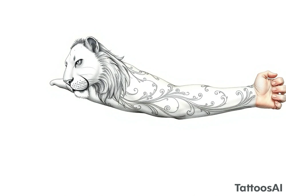 Leo who is hurt and trying to recover from addiction tattoo idea