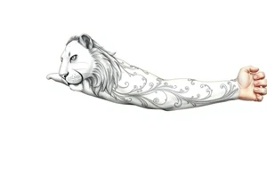 Leo who is hurt and trying to recover from addiction tattoo idea