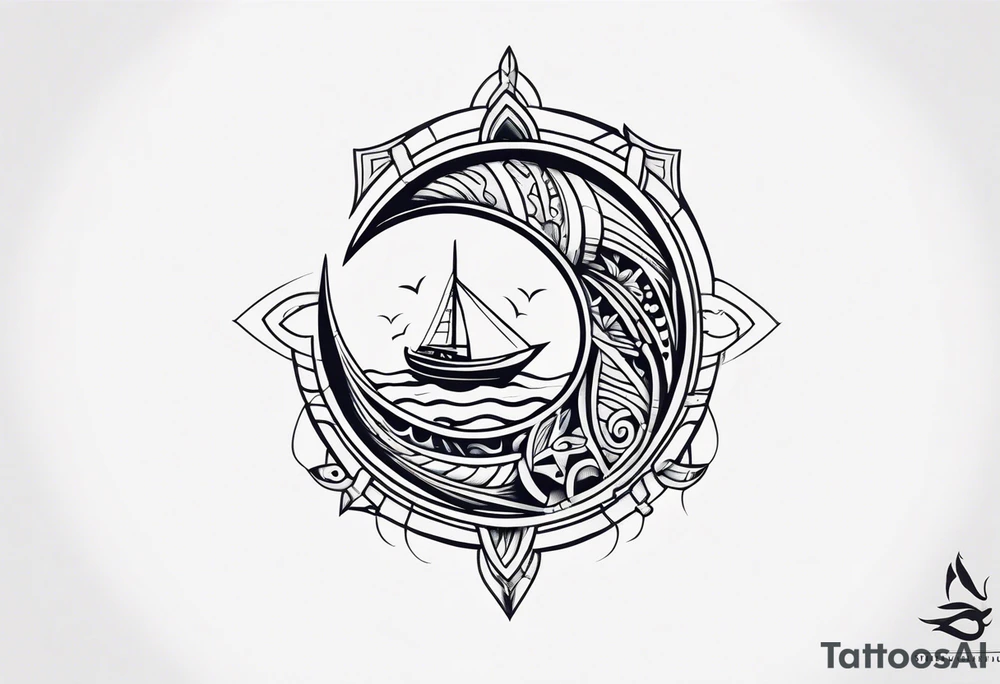 Polynesian fishing hook tattoo tattoo idea