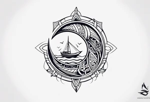 Polynesian fishing hook tattoo tattoo idea