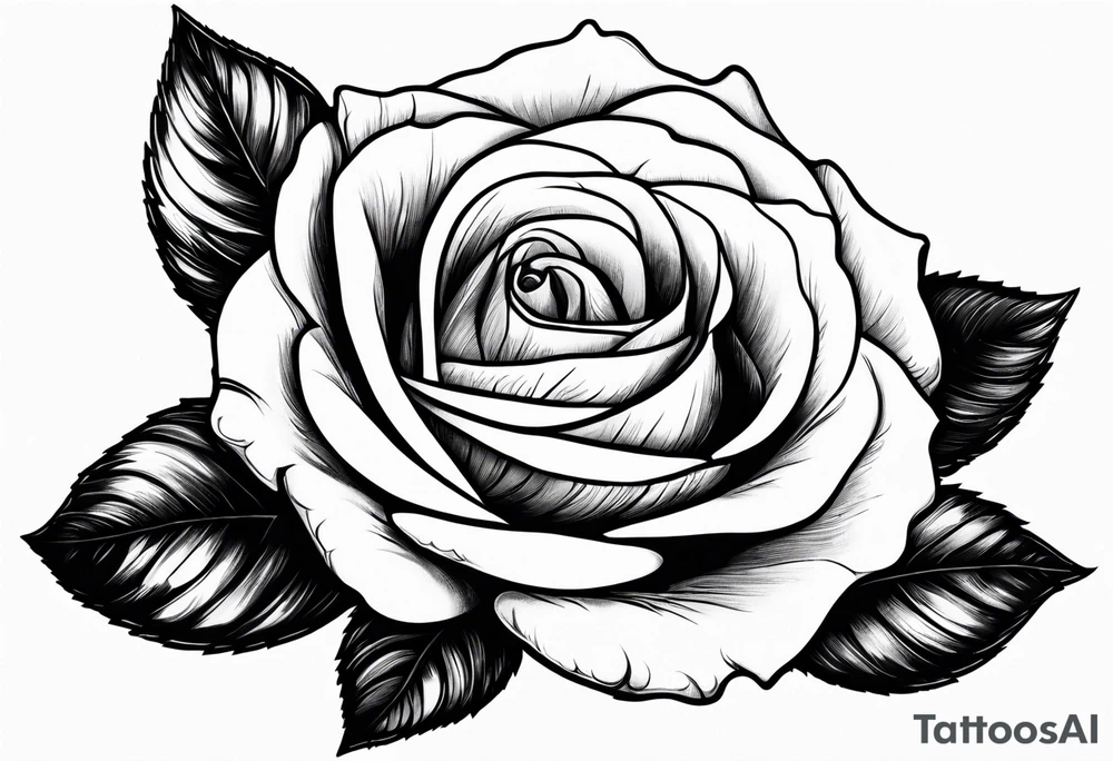 White rose in hand tattoo idea